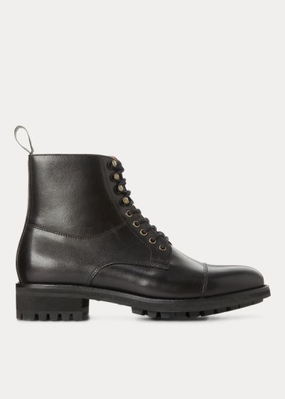 Men's Polo Ralph Lauren Bryson Cap-Toe Leather Boots | 240865LWU